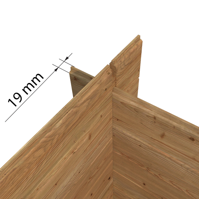 CASETTA IN LEGNO IMPREGNATO ZOE C CM. 260X260 LOSA LEGNAMI